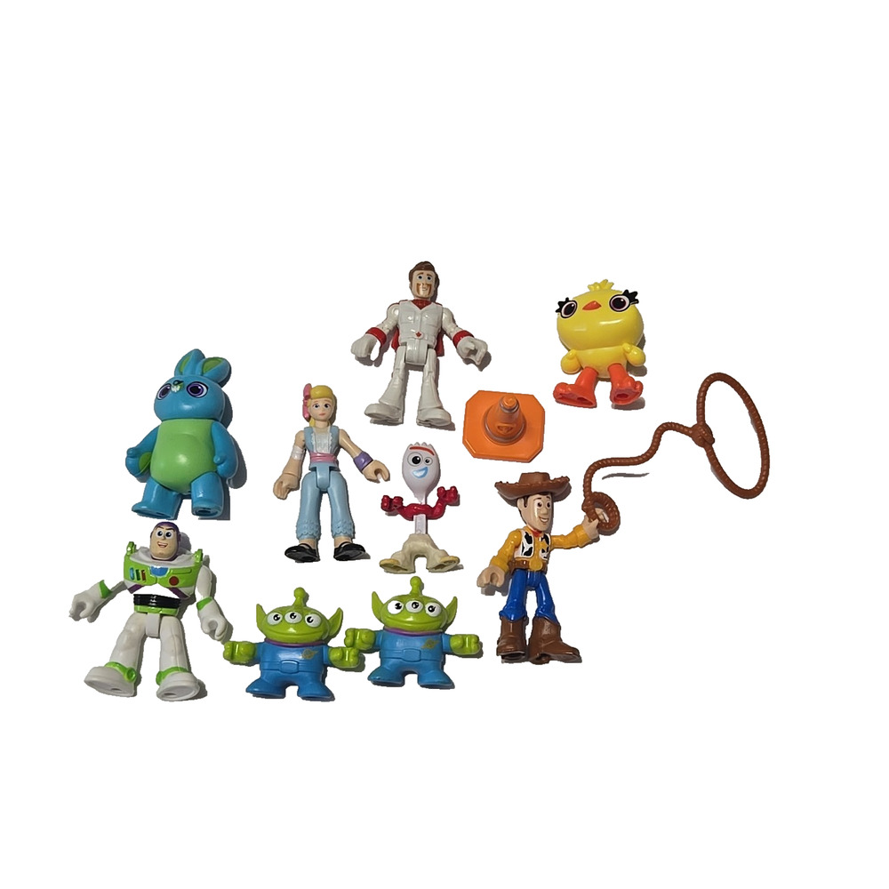 Imaginext Disney Pixar 2019 Toy Story 4 Deluxe Figures Cake Toppers Lot of 9